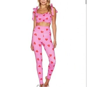 Beach Riot Pink and Red Heart Set